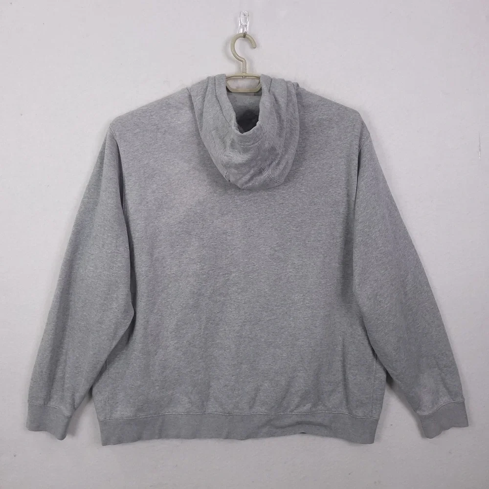 Nike Full Zip Hoodie Mens 3XL Tall Grey BV2645-063 Club Fleece Sweatshirt